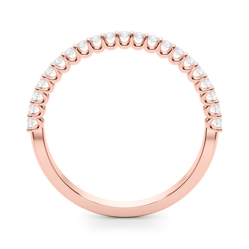 Xenia Pave Half Eternity Wedding Band