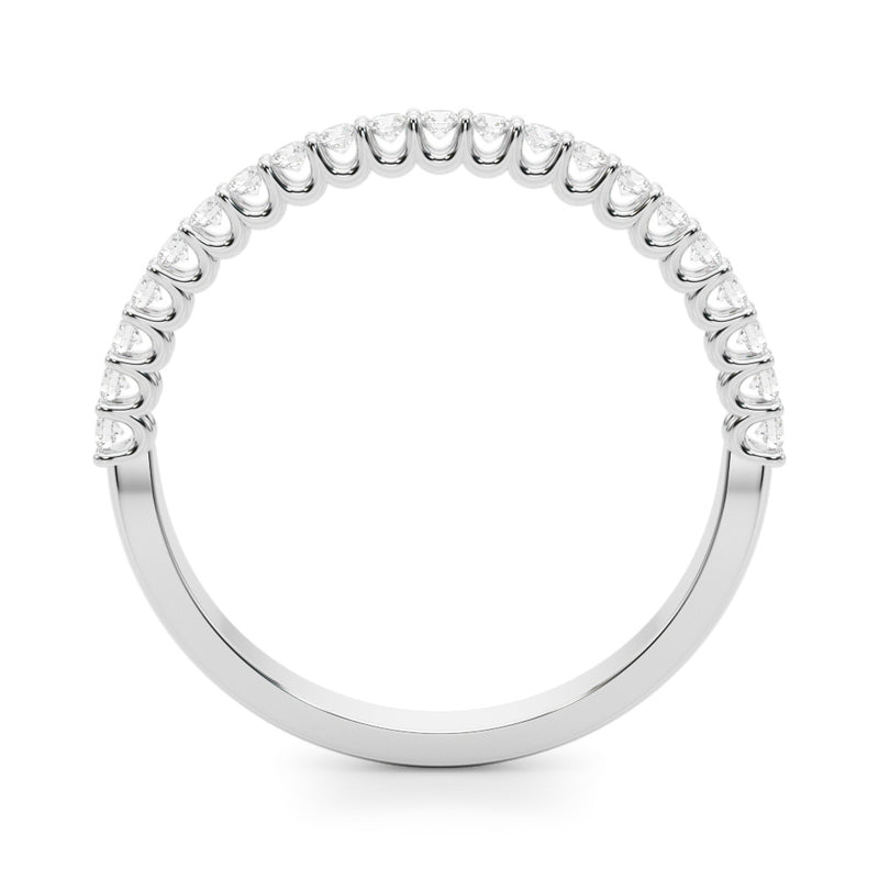 Xenia Pave Half Eternity Wedding Band