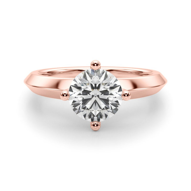 Emilie Round Solitaire Engagement Ring