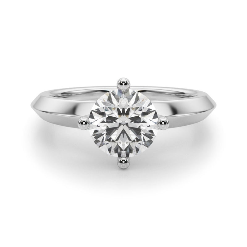 Emilie Round Solitaire Engagement Ring