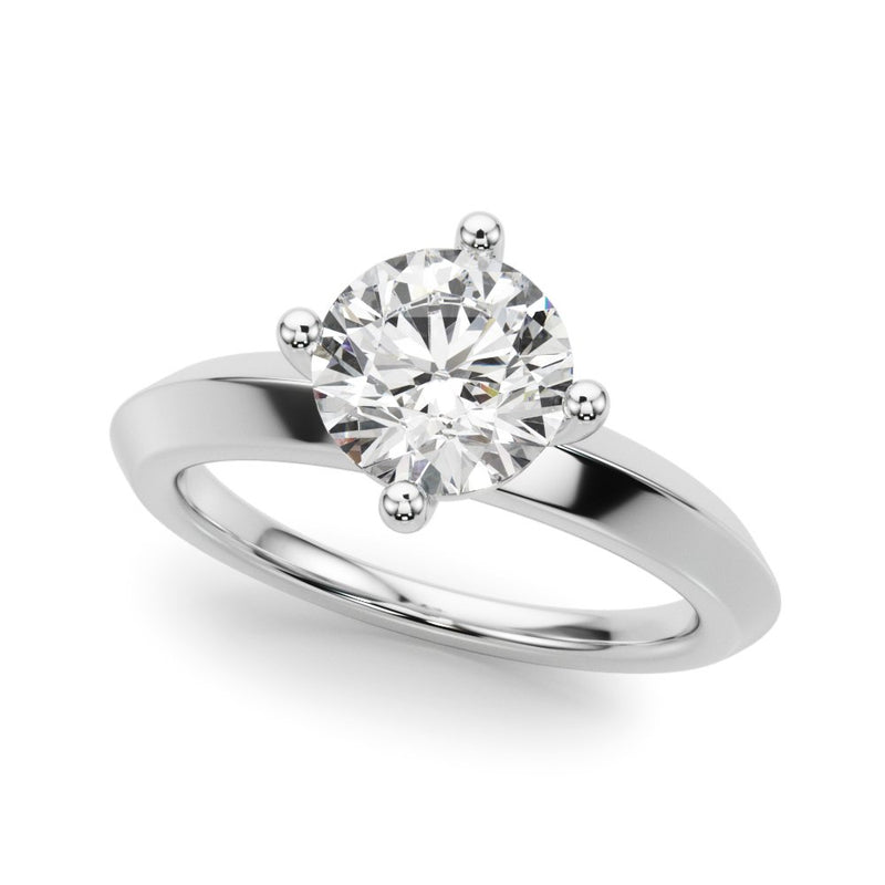 Emilie Round Solitaire Engagement Ring