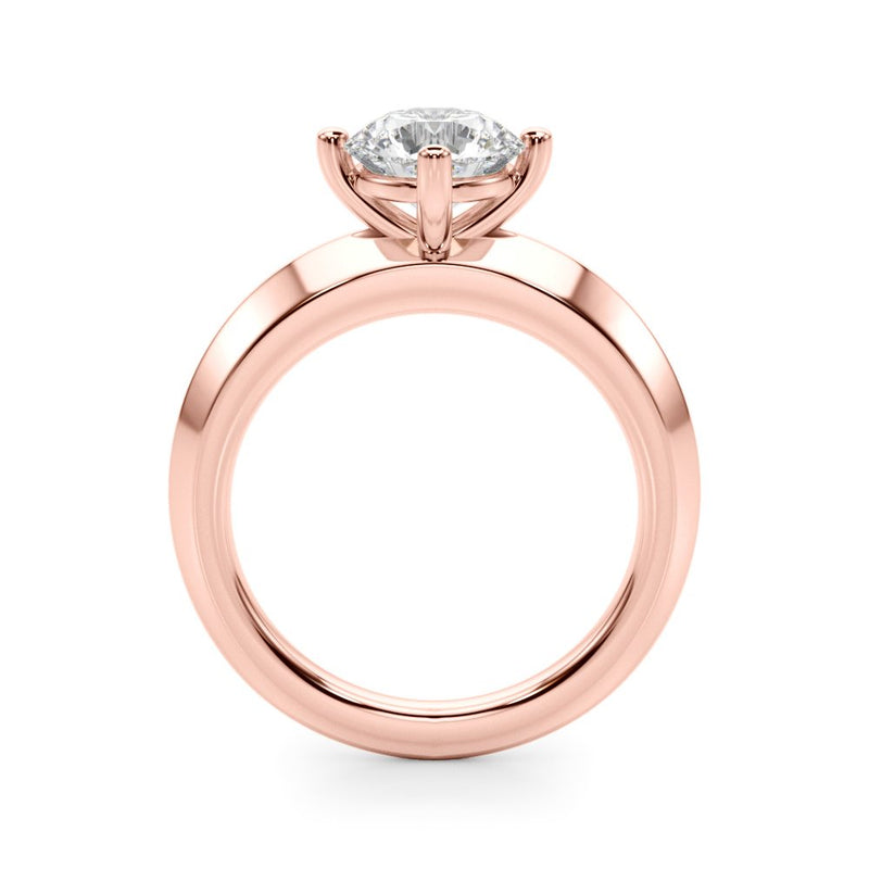 Emilie Round Solitaire Engagement Ring