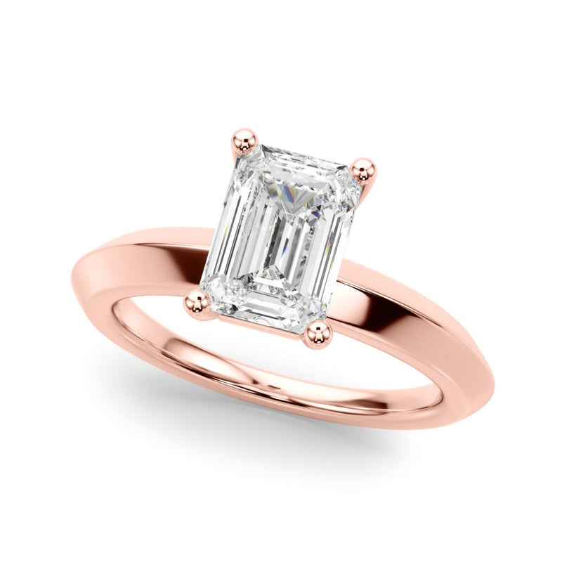 Elisa Emerald Cut Solitaire Engagement Ring