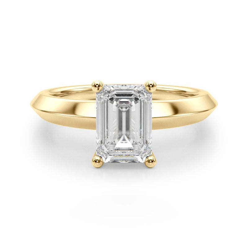 Elisa Emerald Cut Solitaire Engagement Ring