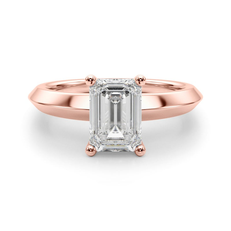 Elisa Emerald Cut Solitaire Engagement Ring