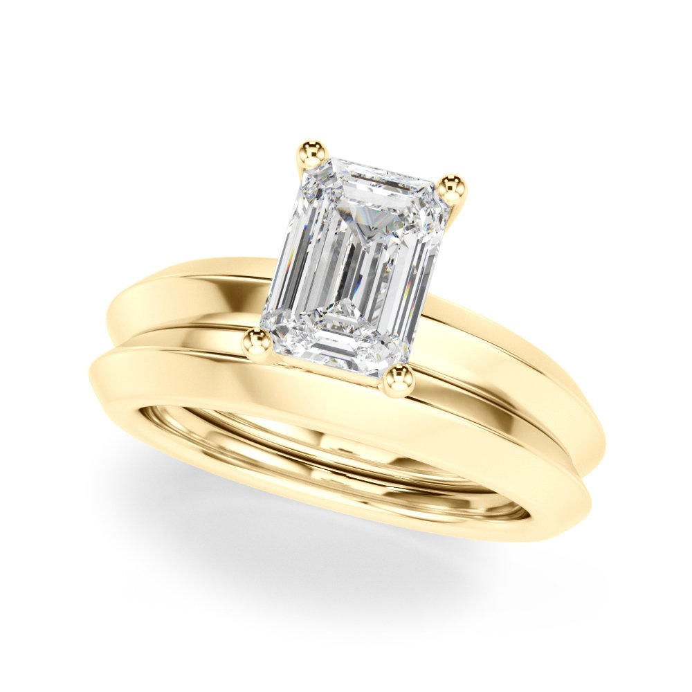 Elisa Emerald Cut Solitaire Engagement Ring