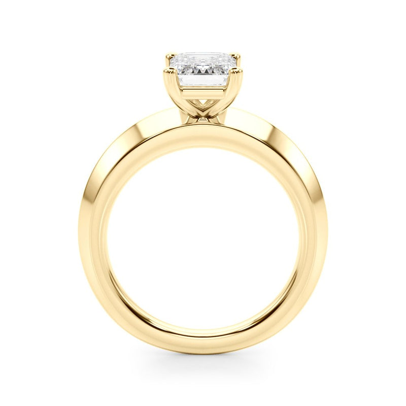 Elisa Emerald Cut Solitaire Engagement Ring