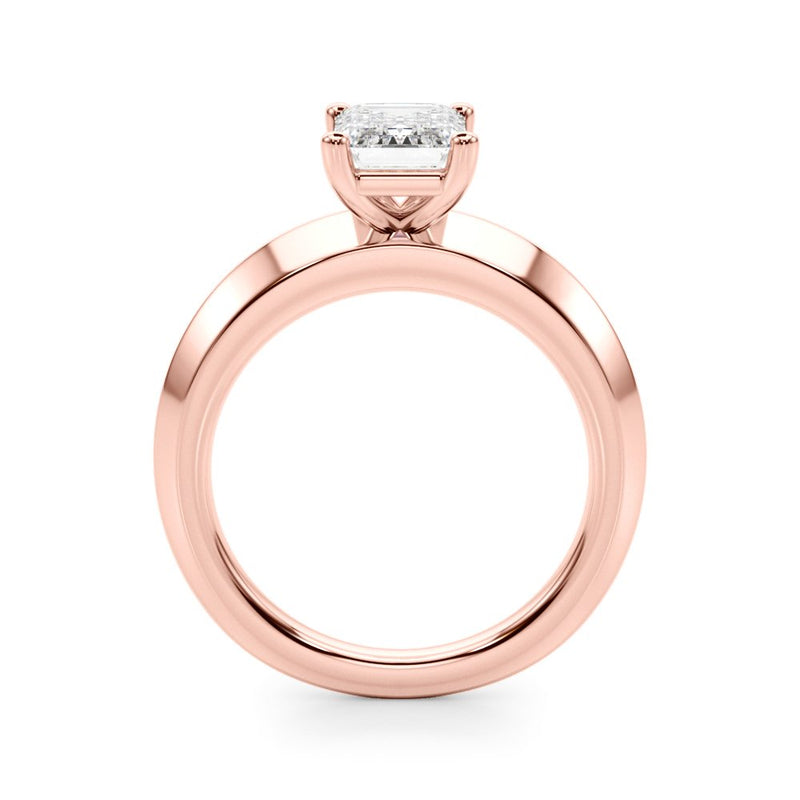 Elisa Emerald Cut Solitaire Engagement Ring