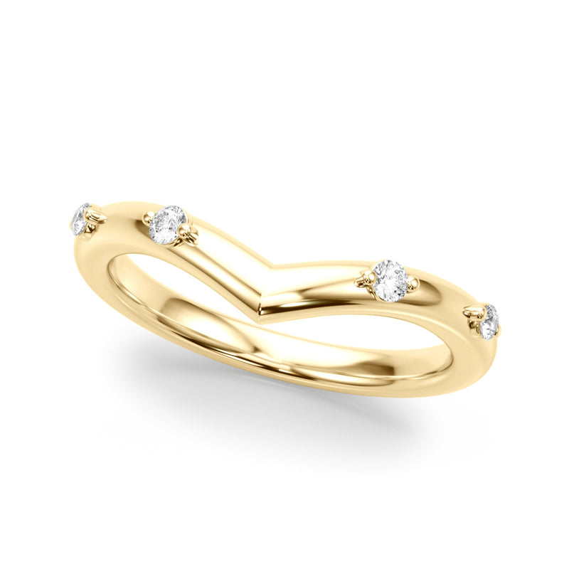 Yolande Chevron Diamond Band