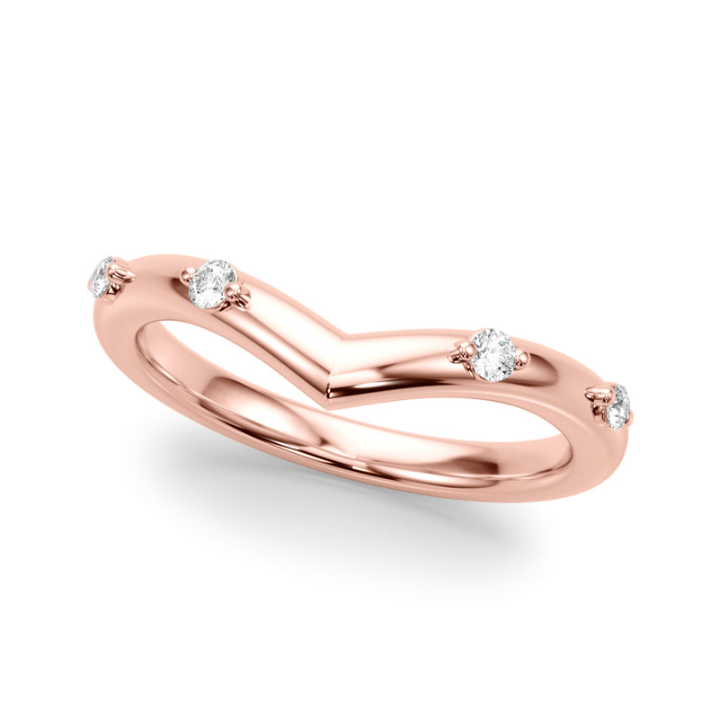 Yolande Chevron Diamond Band