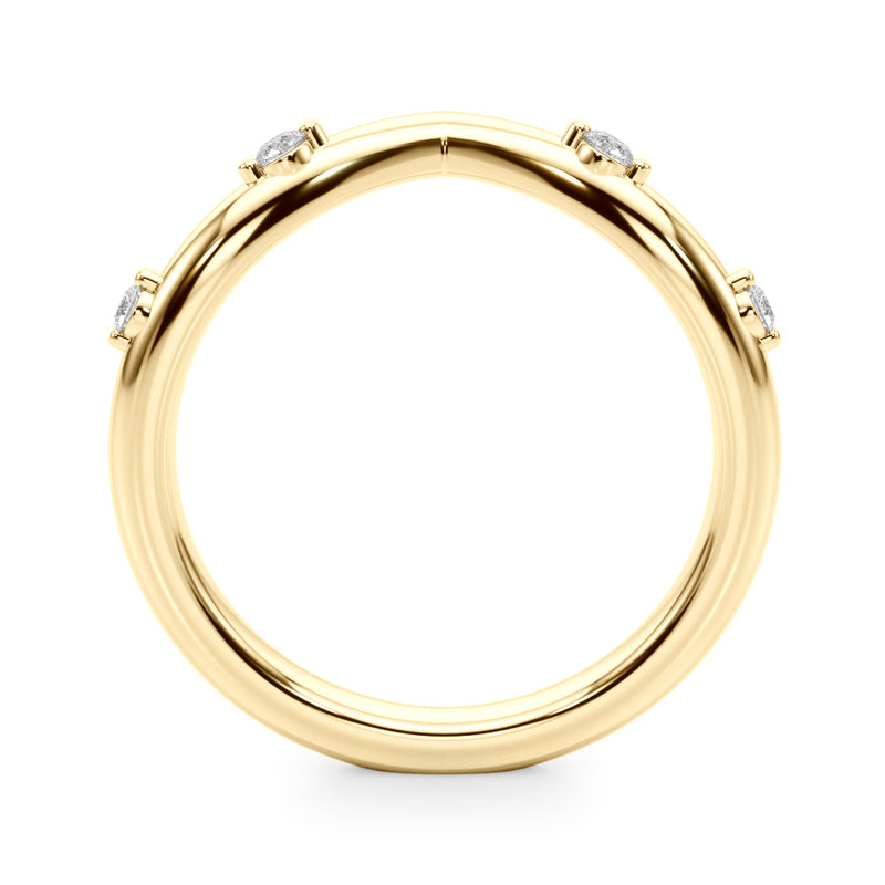 Yolande Chevron Diamond Band