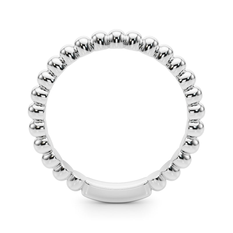 Noemie Bead Edge Wedding Band