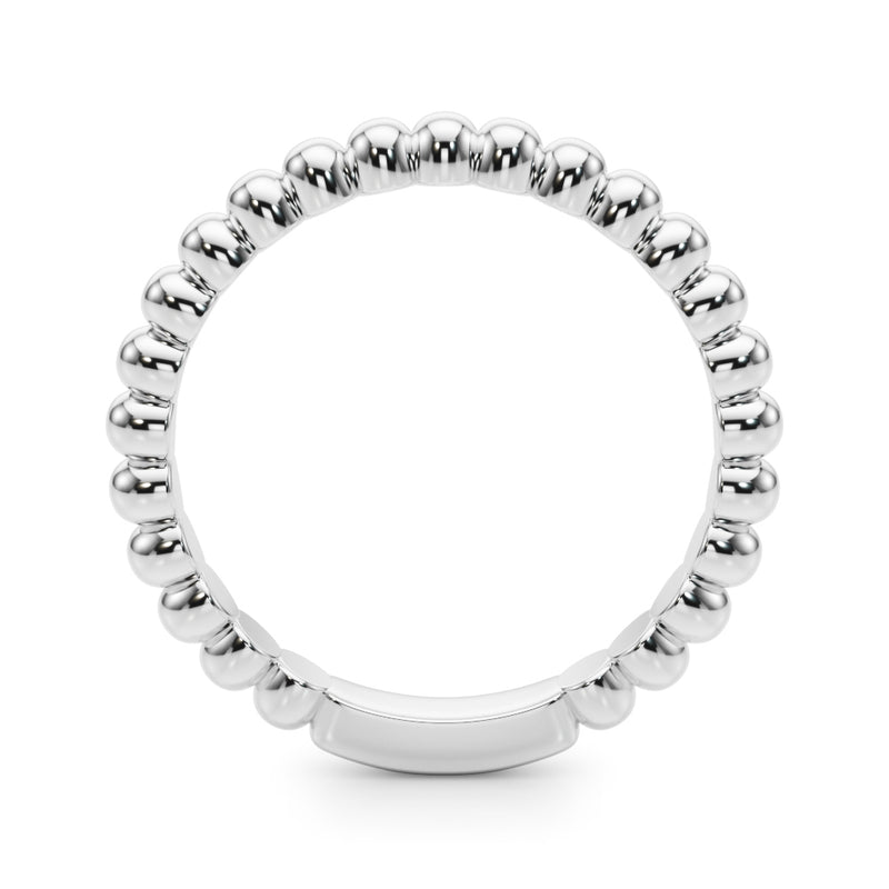 Noemie Bead Edge Wedding Band