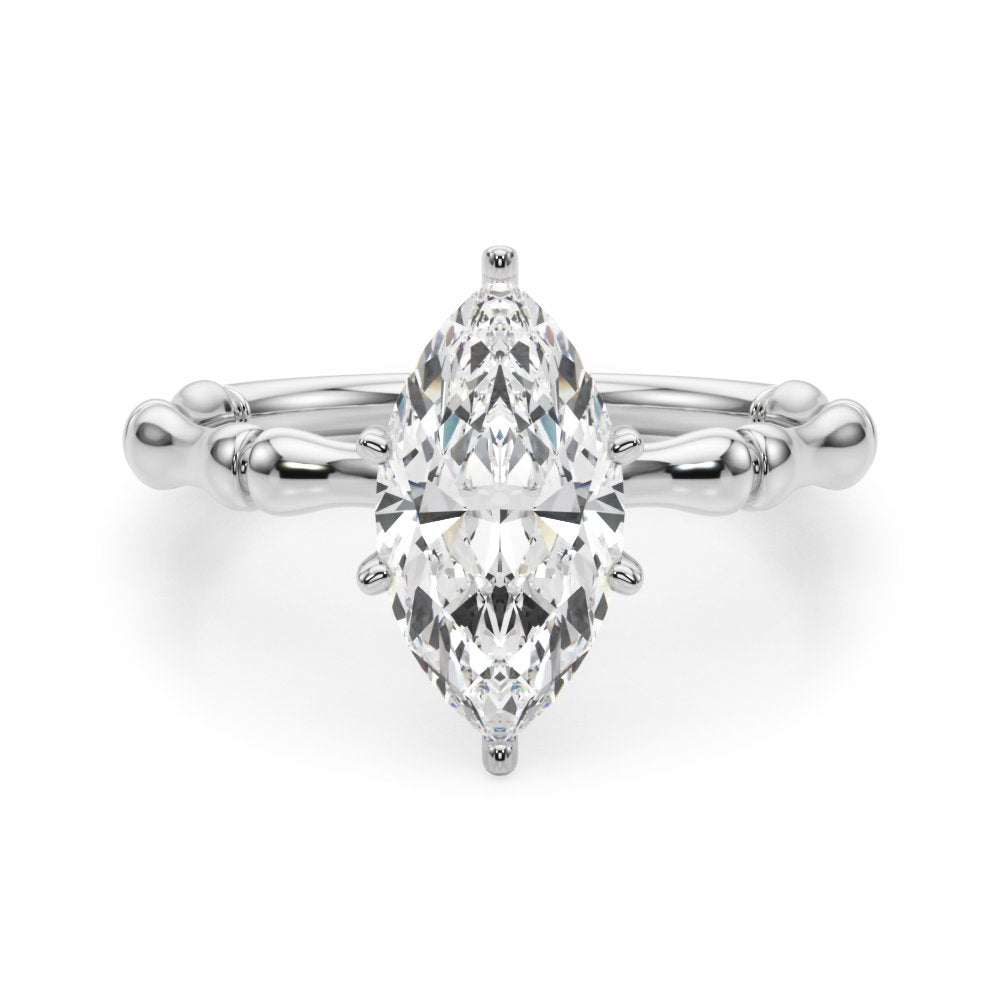 Edith Round Solitaire Engagement Ring