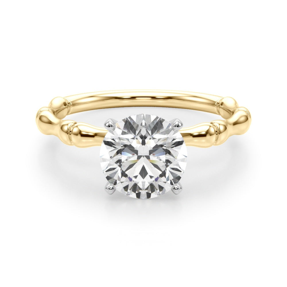 Edith Round Solitaire Engagement Ring