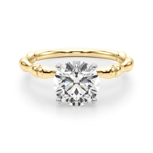Edith Round Solitaire Engagement Ring