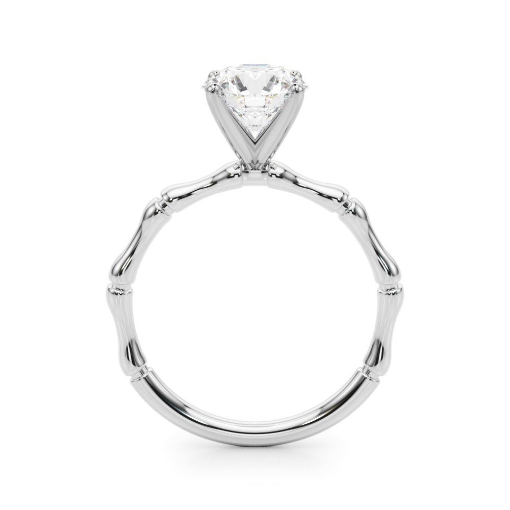 Edith Round Solitaire Engagement Ring