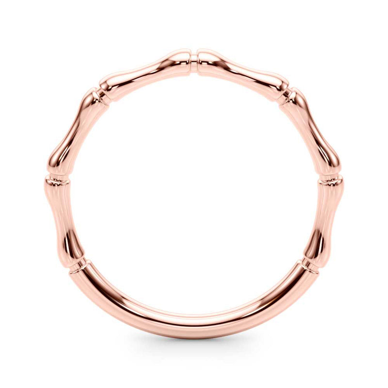 Mathilde Bamboo Pattern Wedding Band