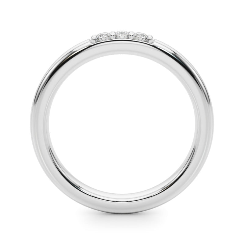 Natacha Straight Prong Diamond Band