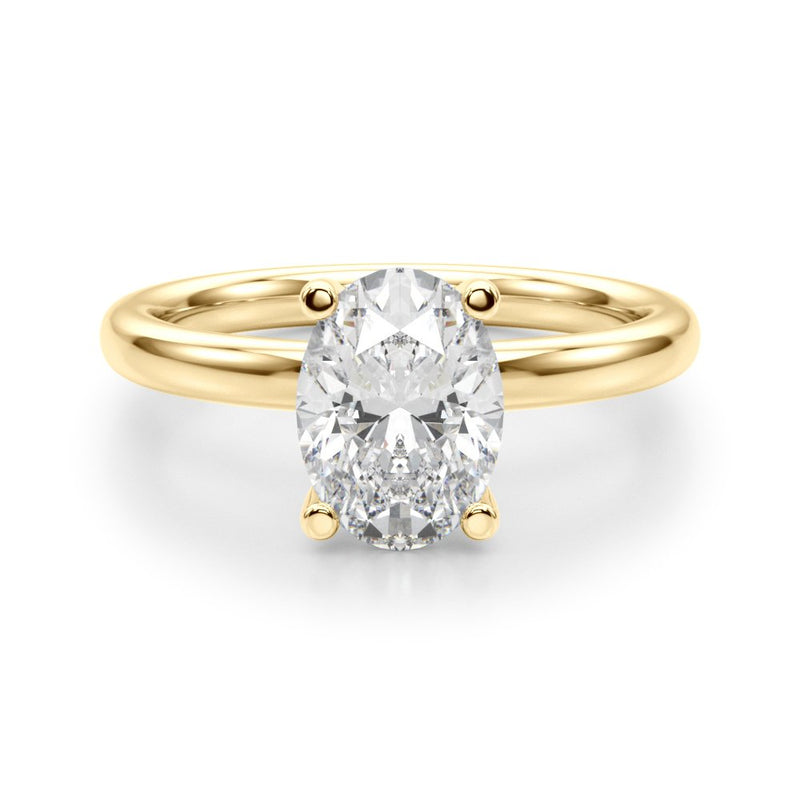 Dora Oval Solitaire Engagement Ring