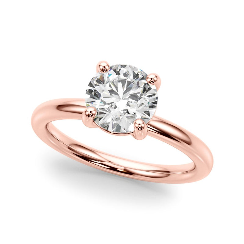 Celine Round Solitaire Engagement Ring