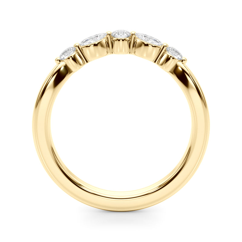 Nicole Curved Stackable Diamond Band