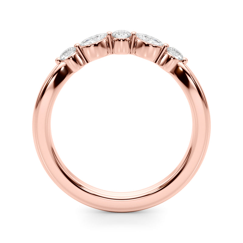 Nicole Curved Stackable Diamond Band