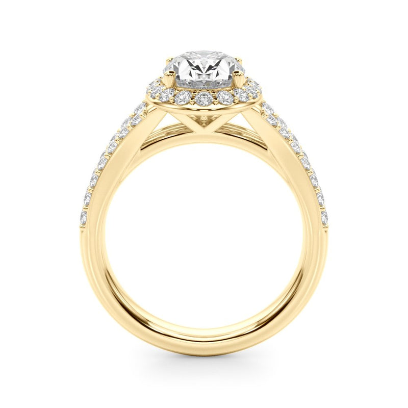 Bella Oval Halo Engagement Ring