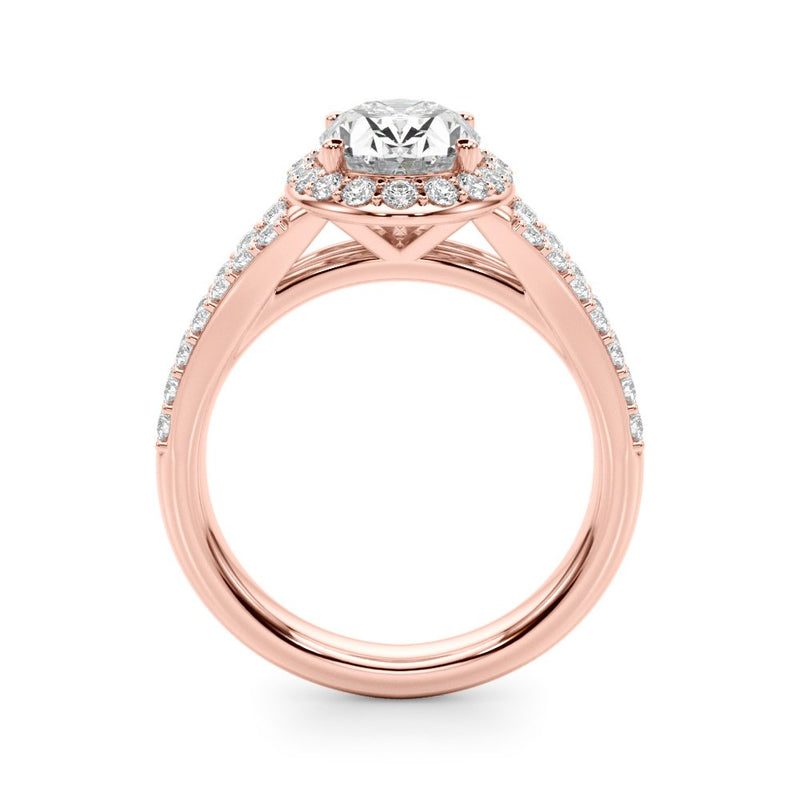 Bella Oval Halo Engagement Ring