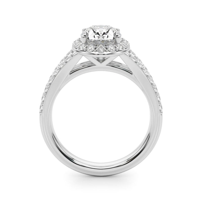 Bella Oval Halo Engagement Ring