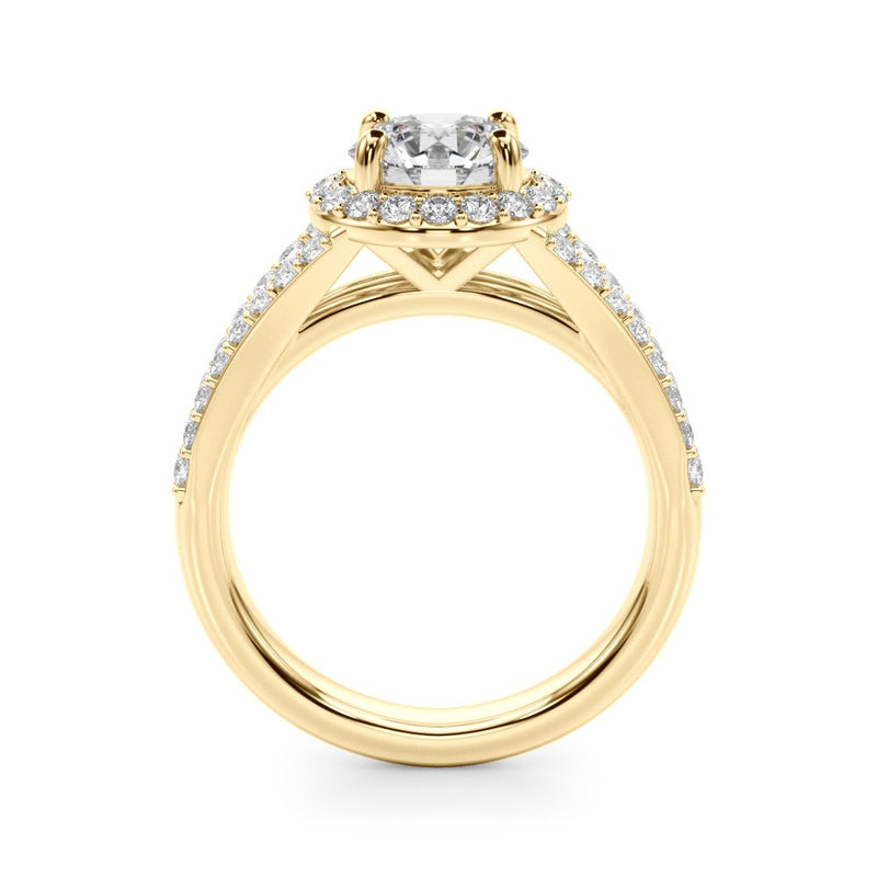 Aline Round Halo Engagement Ring