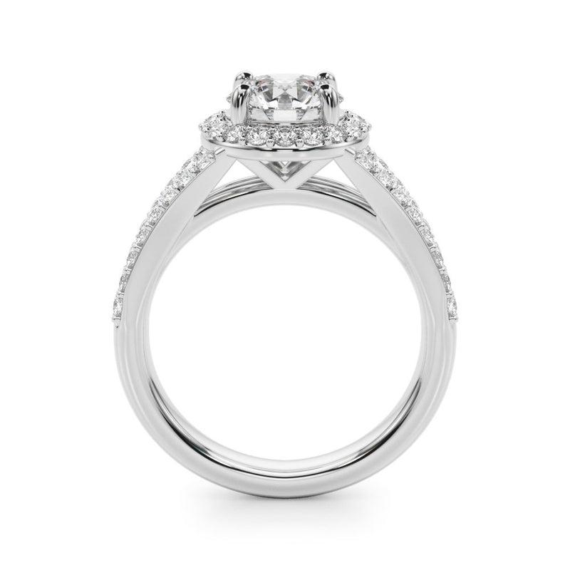 Aline Round Halo Engagement Ring