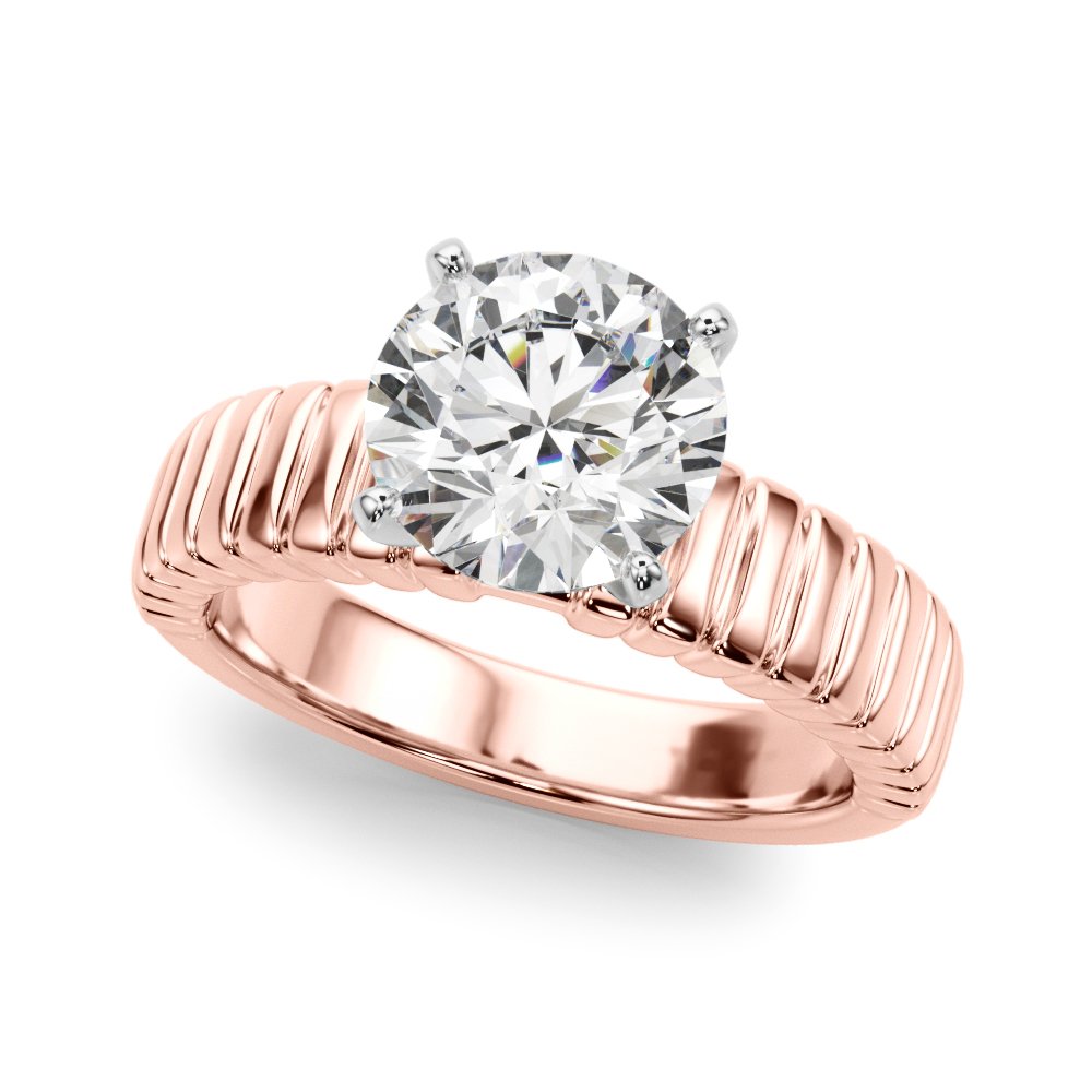 Vita Round Solitaire Engagement Ring