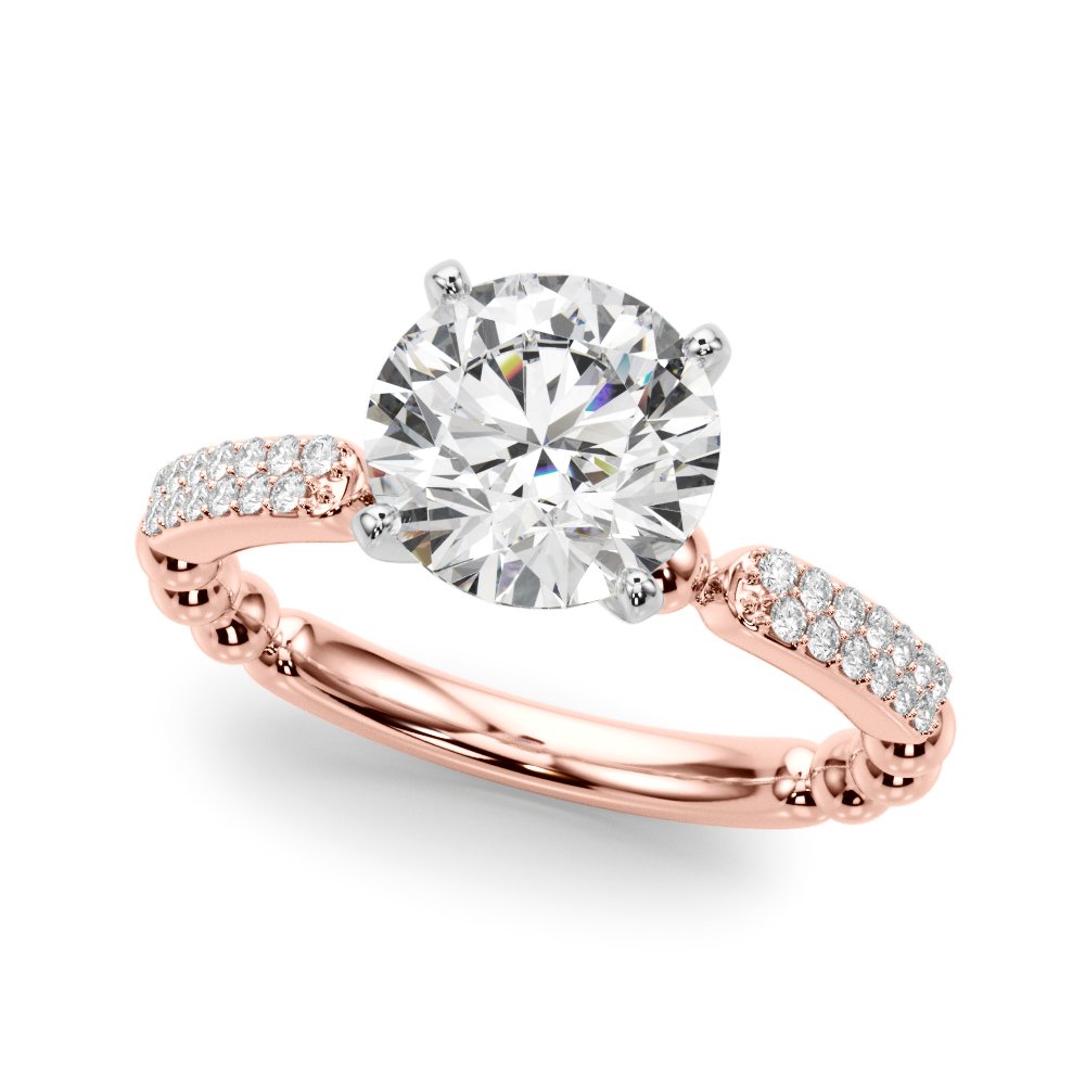 Vera Round Pave Engagement Ring