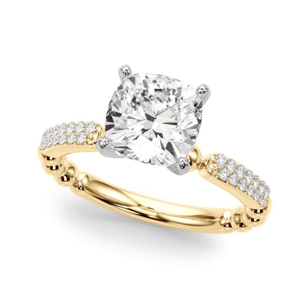 Vera Round Pave Engagement Ring