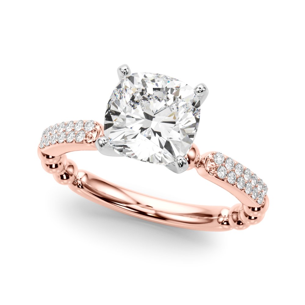 Vera Round Pave Engagement Ring