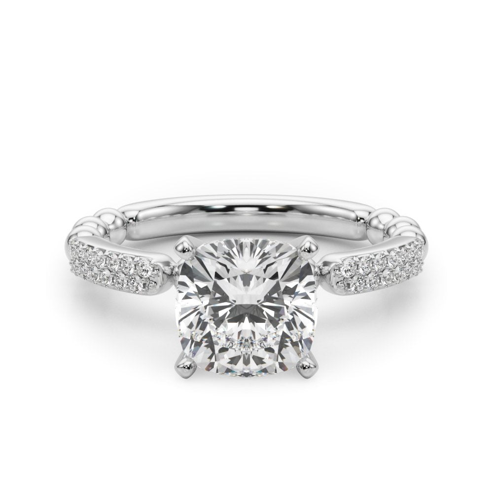 Vera Round Pave Engagement Ring