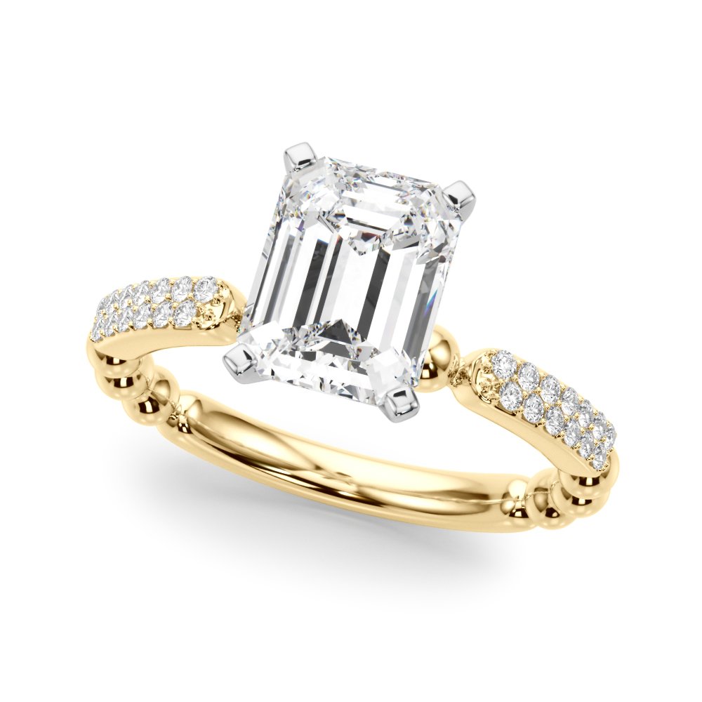 Vera Round Pave Engagement Ring