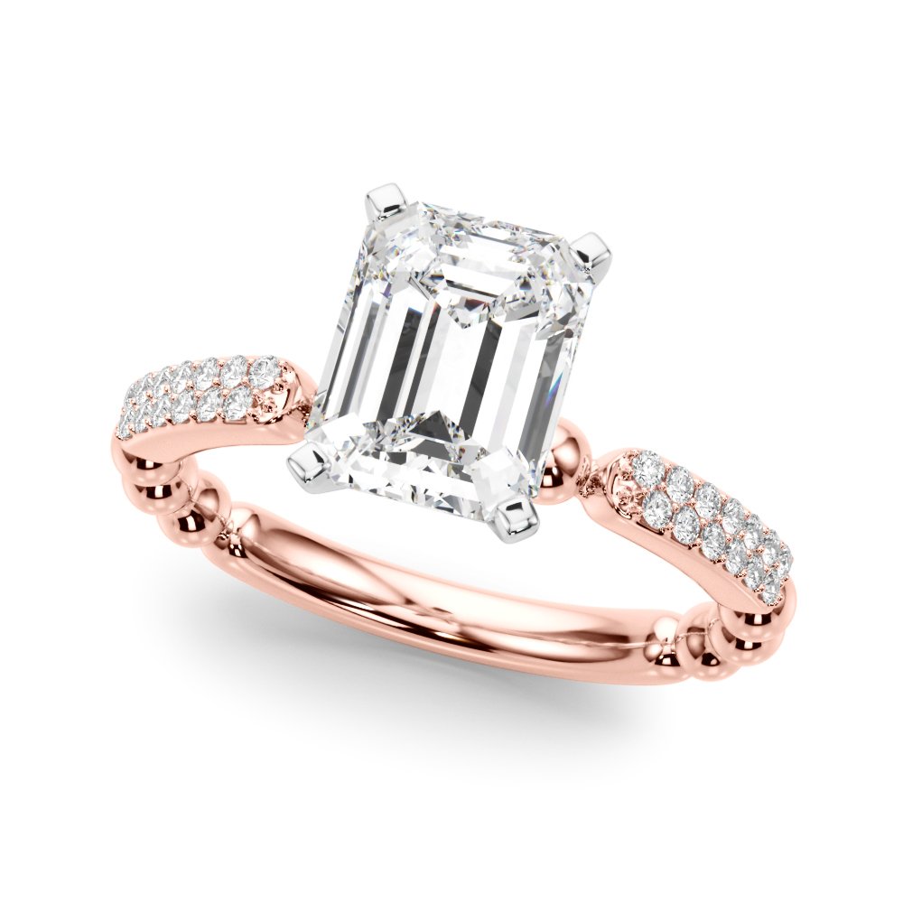 Vera Round Pave Engagement Ring