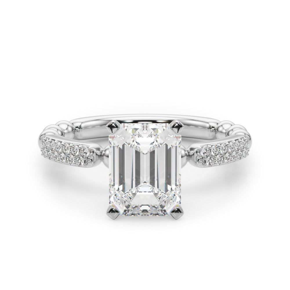 Vera Round Pave Engagement Ring