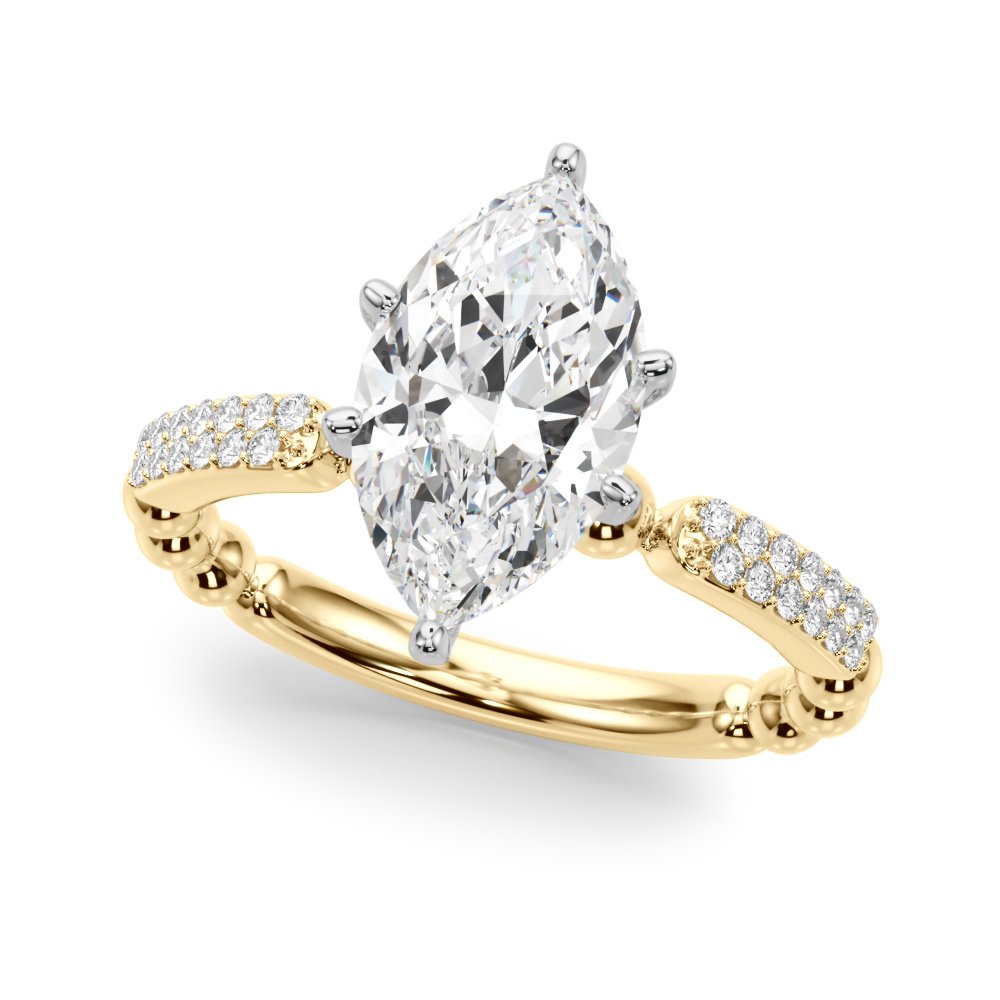 Vera Round Pave Engagement Ring