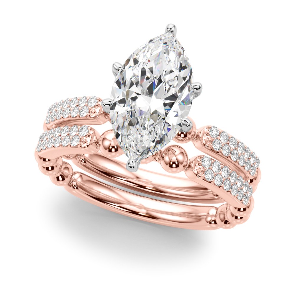 Vera Round Pave Engagement Ring