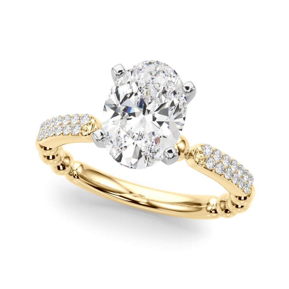 Vera Round Pave Engagement Ring