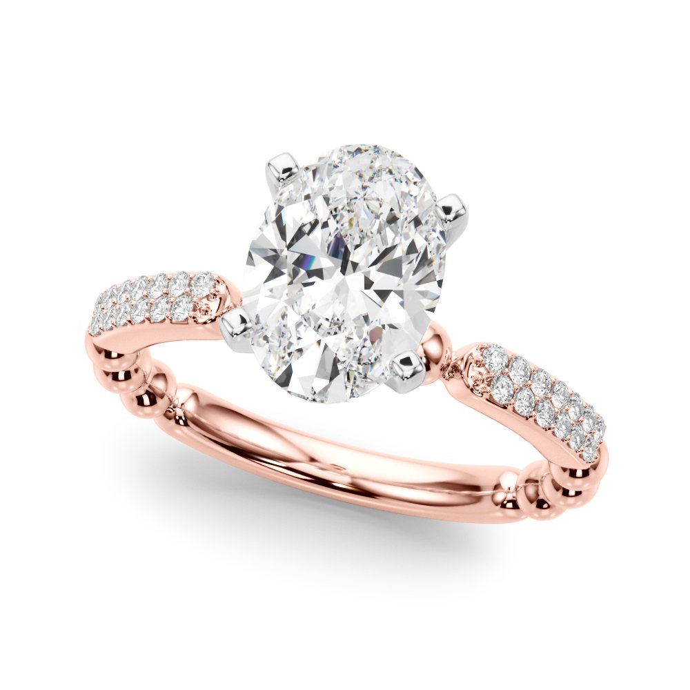 Vera Round Pave Engagement Ring