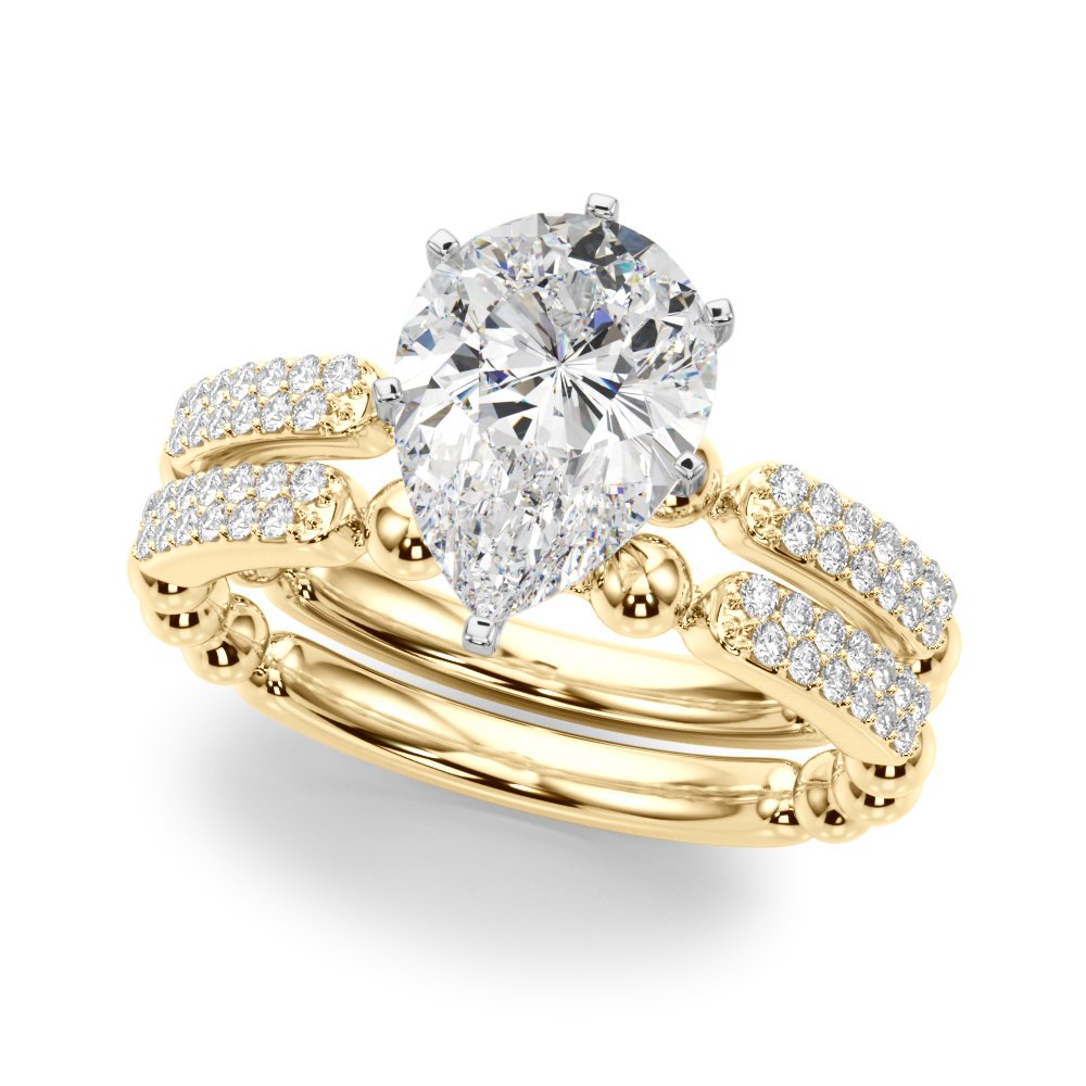 Vera Round Pave Engagement Ring