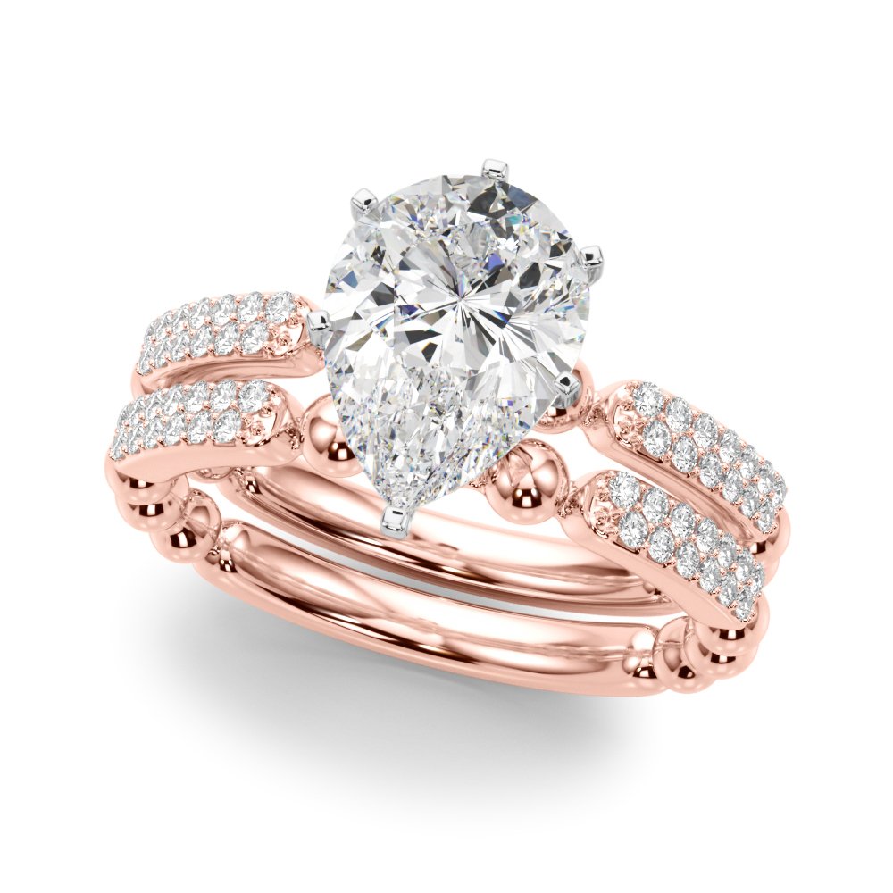 Vera Round Pave Engagement Ring