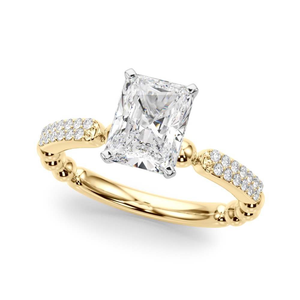 Vera Round Pave Engagement Ring