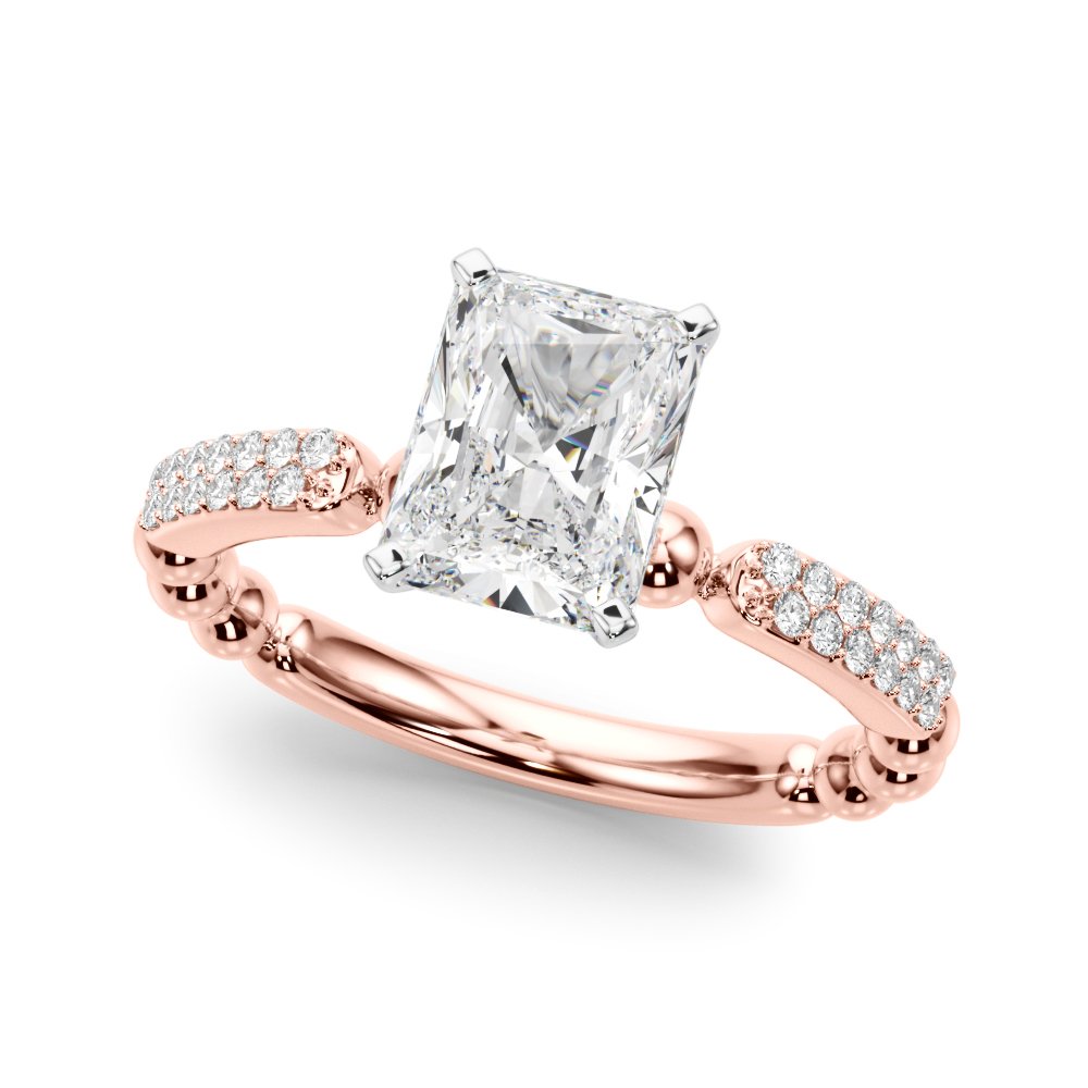 Vera Round Pave Engagement Ring