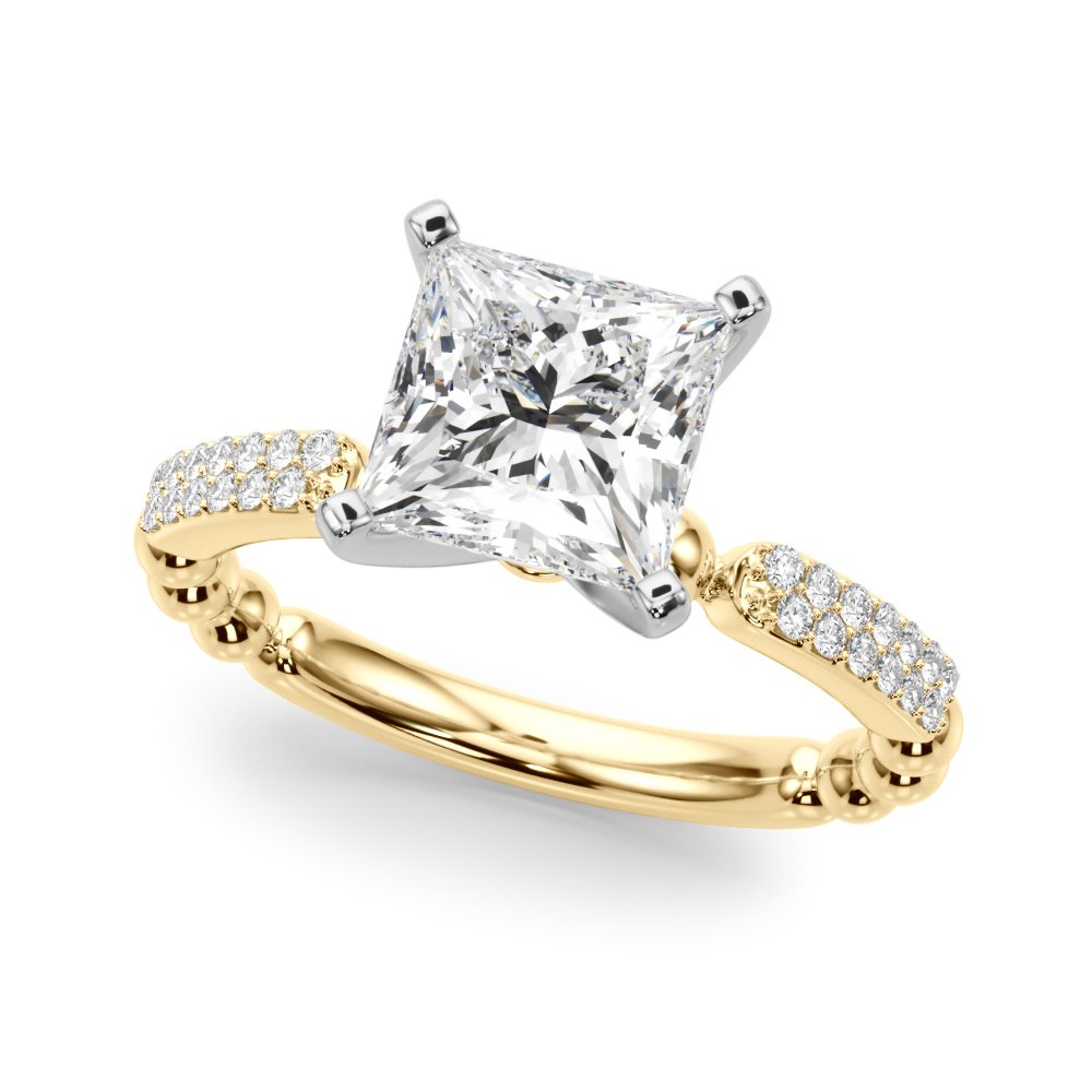 Vera Round Pave Engagement Ring