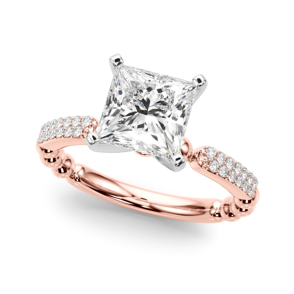 Vera Round Pave Engagement Ring